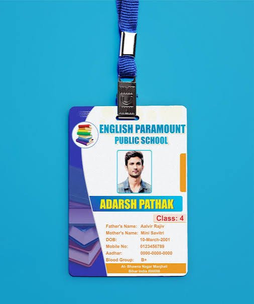 Custom School ID Card